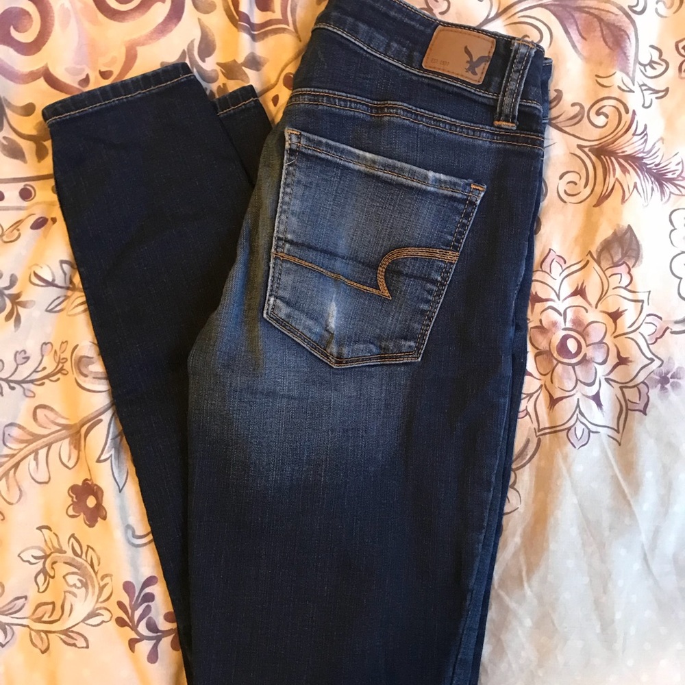 American Eagle high rise skinny jeans